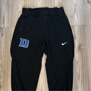 Nike Black Joggers with Blue & White Duke D Patch relaxed bottom